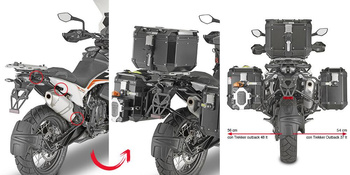 GIVI stelaż kufrów bocznych ONE-FIT CAM - KTM 790 Adventure / R (19) - PLOR7710CAM