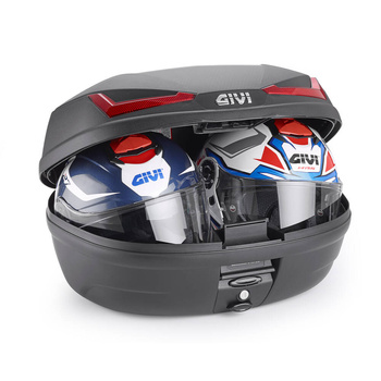 Kufer centralny GIVI 45 Litrów z płyta Monolock - ( E455NT ) czerwony odblask