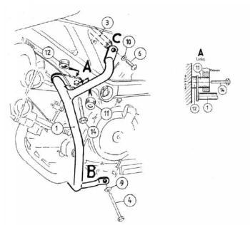 Hepco&Becker 650/S (2003-2006) Gmol silnika - 501354 00 01