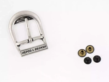 Hepco&Becker Leather strap buckle incl. rivets for Hepco&Becker Leather Bags LIBERTY/BUFFALO - 710100