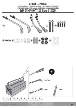 KAPPA MOCOWANIE SZYBY A7061AK SYM Symphony 125 Euro 5 (20) - A7061AK