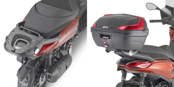 GIVI STELAŻ KUFRA CENTRALNEGO MONOLOCK (BEZ PŁYTY) - PIAGGIO Beverly 300-400 HPE (21 > 22) - SR5616