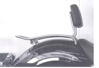Hepco&Becker  125/250 Drag Star (2000-) solorack with backrest - 611413 00 02