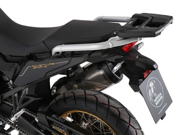 Bagażnik centralny Easyrack w kolorze czarnym, do połączenia z oryginalnym bagażnikiem tylnym do motocykla Honda CRF 1100L Africa Twin (2024-)