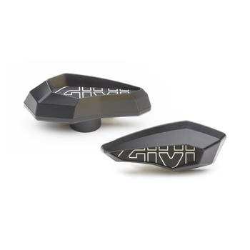 GIVI slidery boczne (para) wzmacniane aluminium wstawka czarna (potrzebny kit) - SLD01BK