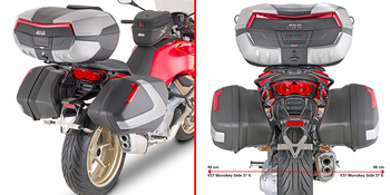 GIVI STELAŻ KUFRÓW BOCZNYCH V35 / V37 / K33 - MOTO GUZZI V100 Mandello 1000 (22 > 23)