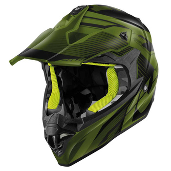 GIVI KASK CROSS 60.1 FRESH ECE R22-06 KOLOR CZARNY/ZIELONY/ŻÓŁTY ROZMIAR S