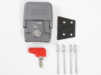 Hepco&Becker FIXING LOCK FOR JUNIOR OR JOURNEY SIDE CASE SN: 954 Srebrny - 710113 00 09-954
